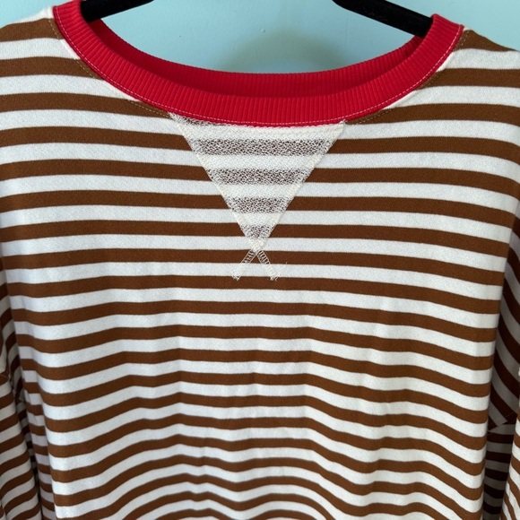 Free People We The Free Cool and Classic Crewneck Coffee Brown Size Large - Picture 7 of 13